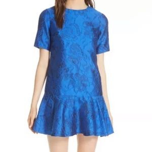 Alice + Olivia Esther Ruffle Hem Mini Dress Size 12
